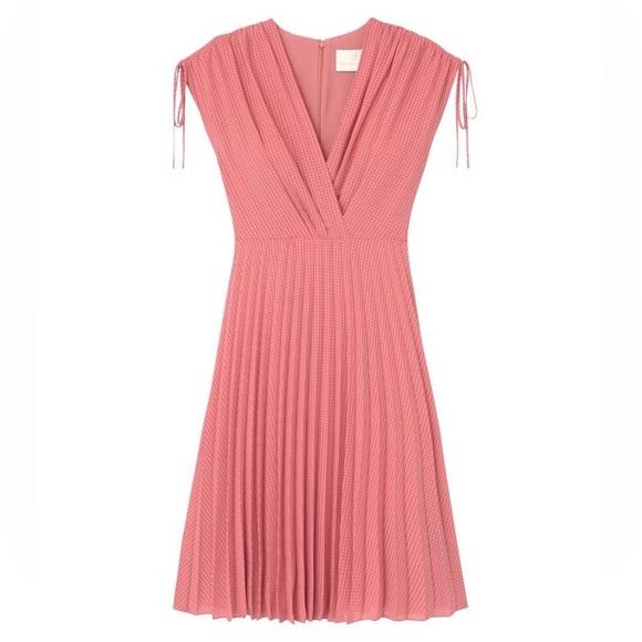 Gal Meets Glam Collection Pink Angelica Pleated Dress 10 - Picture 5 of 13